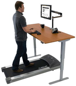 sit stand with treadmill